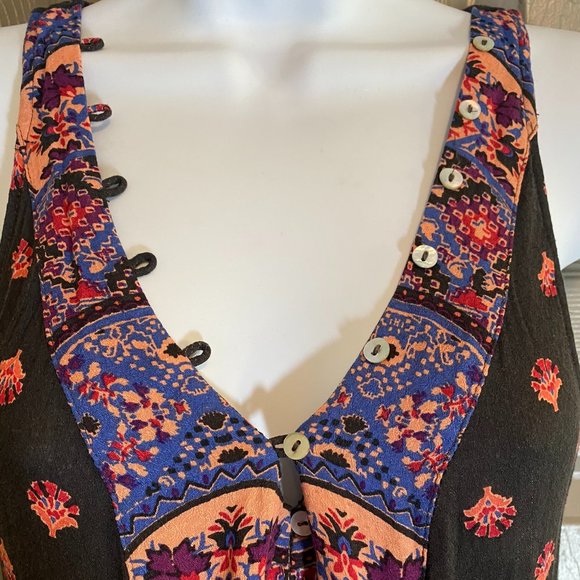 Free People Intimates Boho Floral Razor back Maxi Dress - Picture 5 of 8